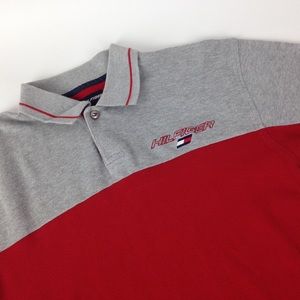 Tommy Hilfiger Spell Out Polo Street Wear Sz M